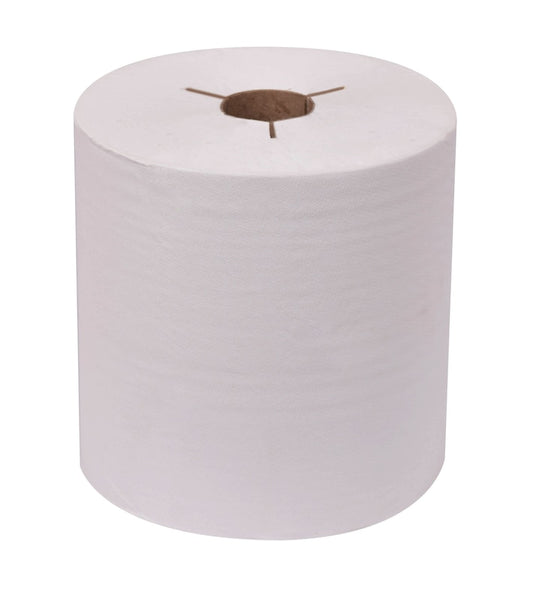 TORK ECOSOFT WHITE ROLL TOWELS 800 X 6 ROLLS