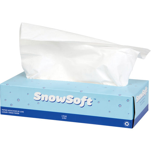 SNOWSOFT FACIAL TISSUE 100/BX 30/CS